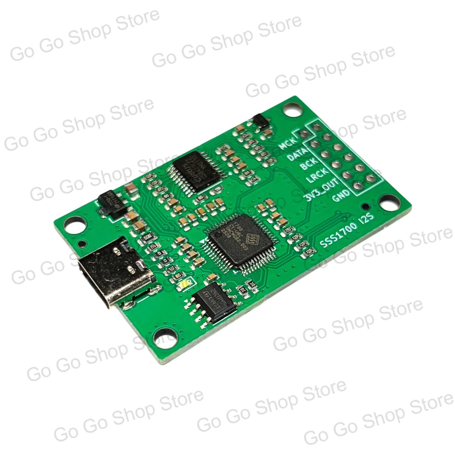 SSS1700 USB sound card typec interface to I2S IIS digital interface audio input and output module
