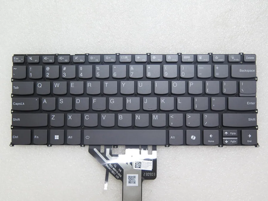 

Клавиатура для ноутбука Lenovo Slim 7 14IRP8 83A4, английская, американская, Греция, GK, чешский CZ, с подсветкой, серая, новая