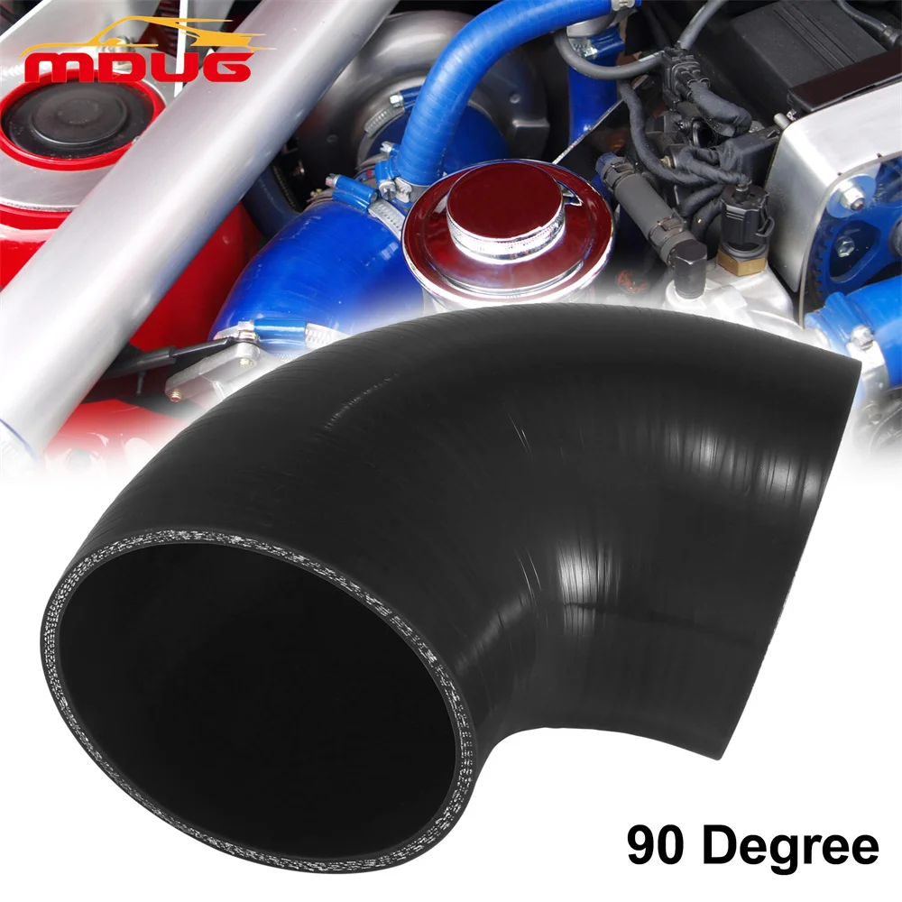 

1''~5'' 90 Degree Silicone Elbow Pipe Intake/ Intercooler Hose Turbo Coupler Length- 4"/102mm（Color please note）