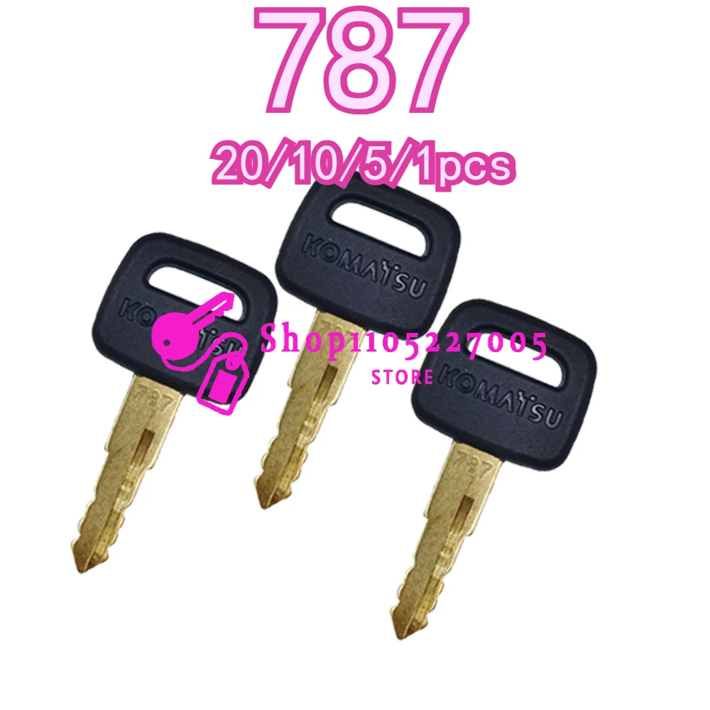 

20/10/5/1 шт. ключи запуска экскаватора, ключ запуска зажигания, ключ от боковой двери 787 для PC60 PC70 PC80 PC130 PC200 PC300 PC360 PC400-5-6