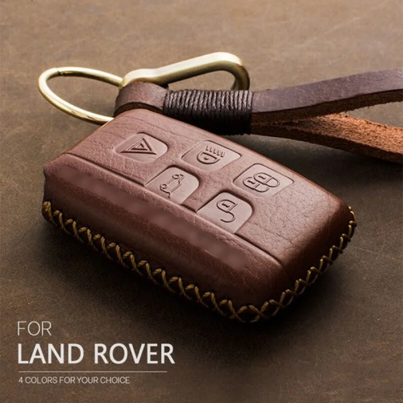 

A+ Genuine Cowhide Leather Car Key Fob Case Cover Holder For Land Rover Range Rover