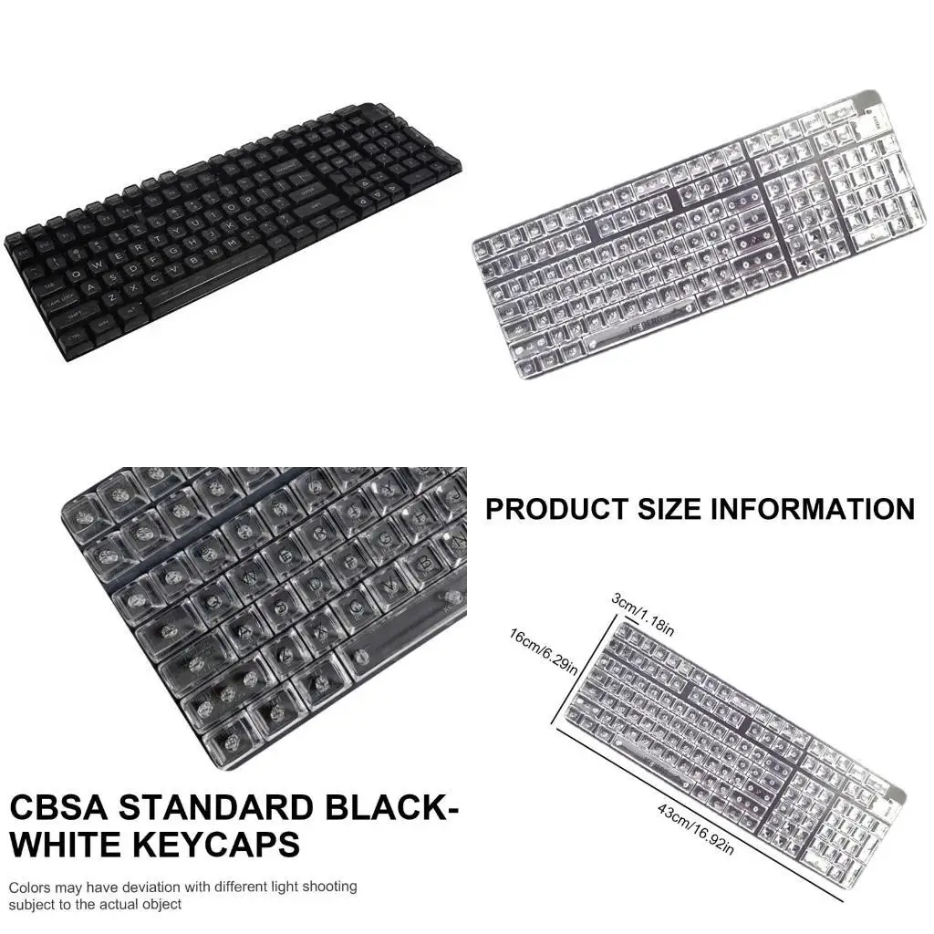 

Y1UB Материал ПК 132 прозрачных клавишных колпачка в стиле Ice Crystal для 61 64 68 75 84 89 настройка механической