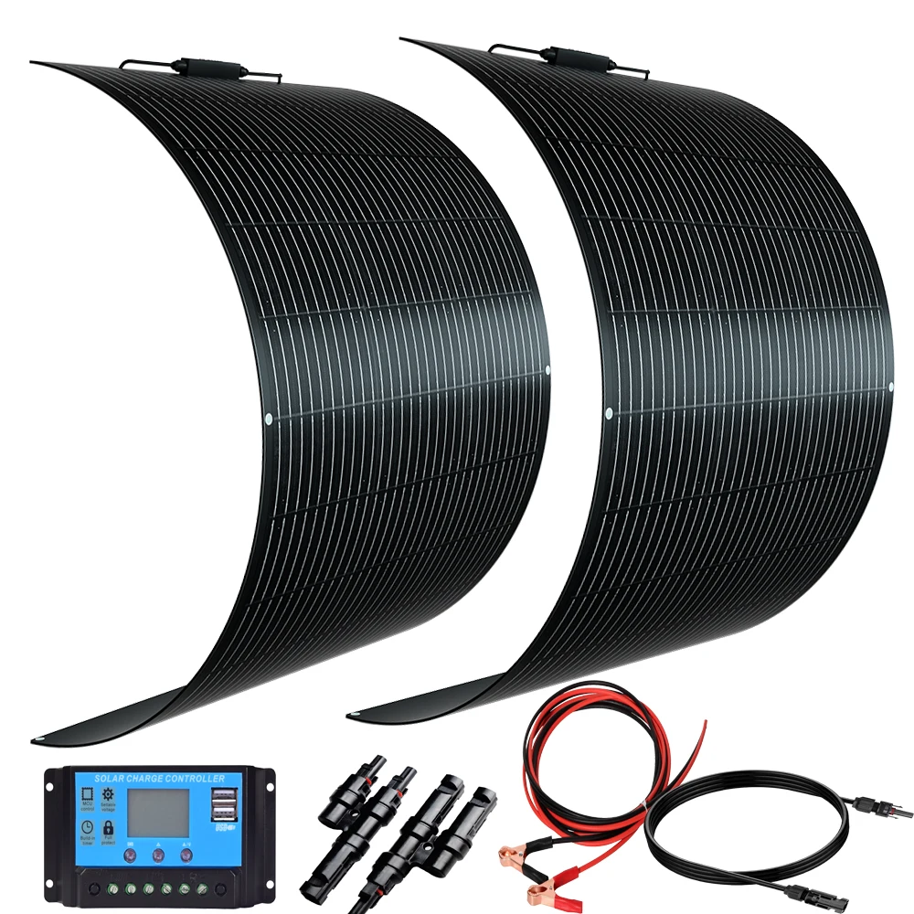 

XINPUGUANG 240W Flexible Solar Panels 2 pcs 120W Solar Panel / Solar Panel kit 12V 24V charger car Yacht Balcony home battery