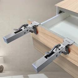 Press Type Quick Drawer Clamp Stainless Steel Adjustable Drawer Fixing Clip Woodworking Install Panel Auxiliary Telescoping Clip