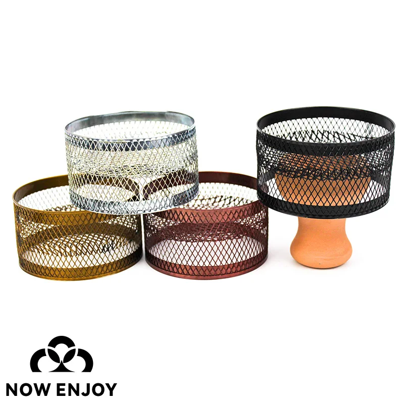 NOW ENJOY 2026 Metal Hookah Charcoal Holder Shisha Narguile Hookahs Sheesha Cachimbas Hollow Out Metal Screens
