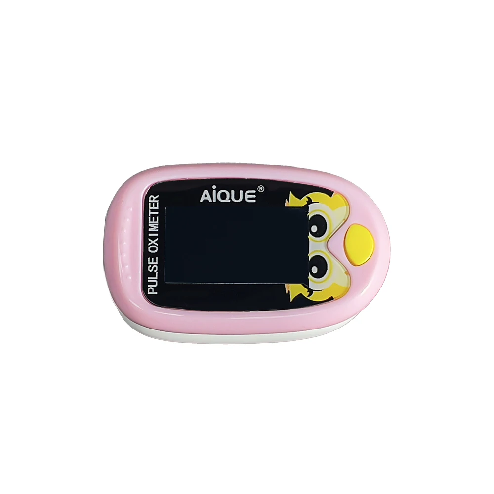 JUSTLANG Digital Cartoon Oximeter  Rechargeable Fingertip Pulse Blood Oxygen Saturation Monitor Rate Health Care Adult Child