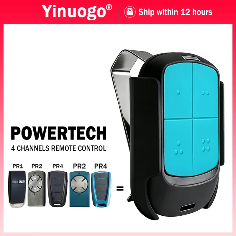 Compatible avec la télécommande de portail électrique POWERTECH, ouvre-porte de garage 433 MHz à cod