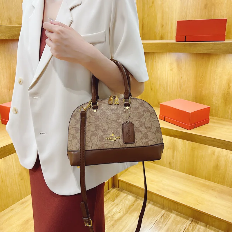 

Элитная ретро-сумка для подгузников с принтом, роскошная кожаная сумка для женщин, винтажная классическая дизайнерская элегантная сумка через плечо в парижском стиле