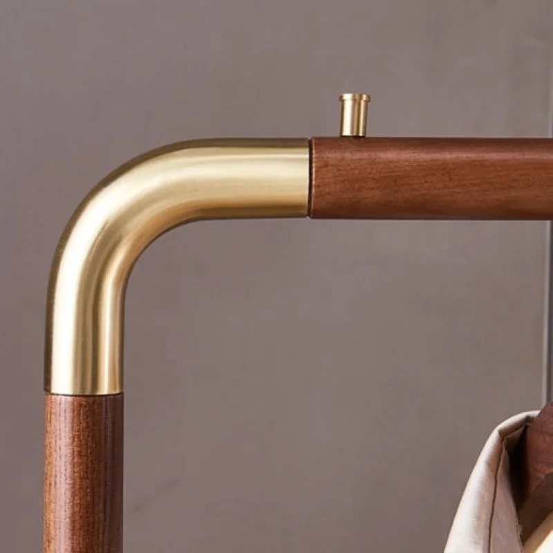 Custom. Home Simple Coat Rack Floor Bedroom B & B Room Clothing Store Display Stand Retro Hotel Clothes Rack