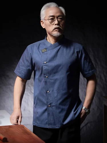 Imagen 1 del producto Servicio de comida, uniforme de trabajo de panadero, camisa de trabajo de cocina para restaurante, chaqueta de cocinero de verano para hombres y mujeres, traje de Chef de cocina para Catering