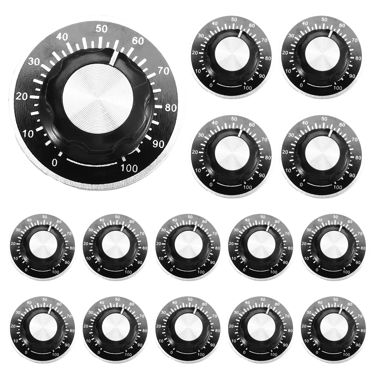 مقبض مقياس الجهد 15 مجموعة من مقابض التحكم في مقياس الجهد A03 ومقياس 0-100