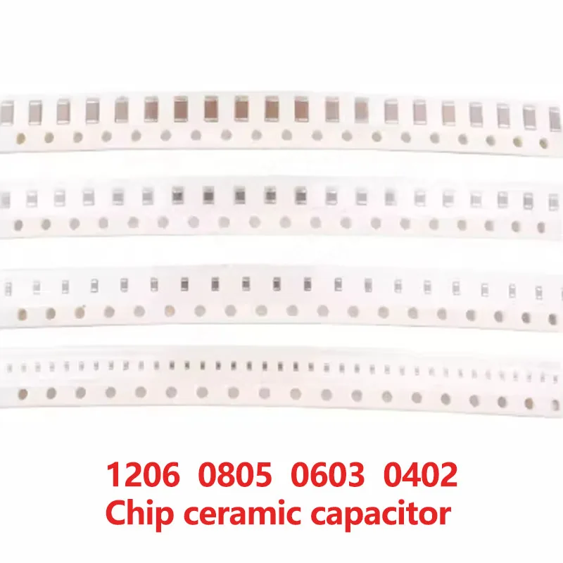 100 Pcs 603 SMD Volume 1pf-22uf 10nf 100nf 1uf uf 2.2uf 10uf 22pf 4.7uf