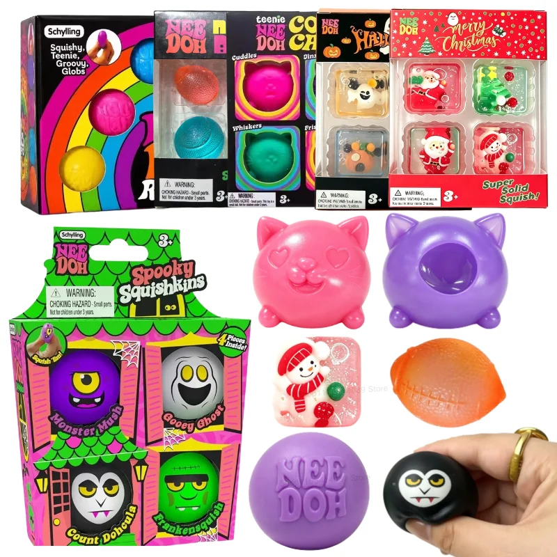 Schylling Nee Doh Halloween Mini Set Series Sensory Fidget Toy Puzzle Stress Relief Present For Children Blind Box