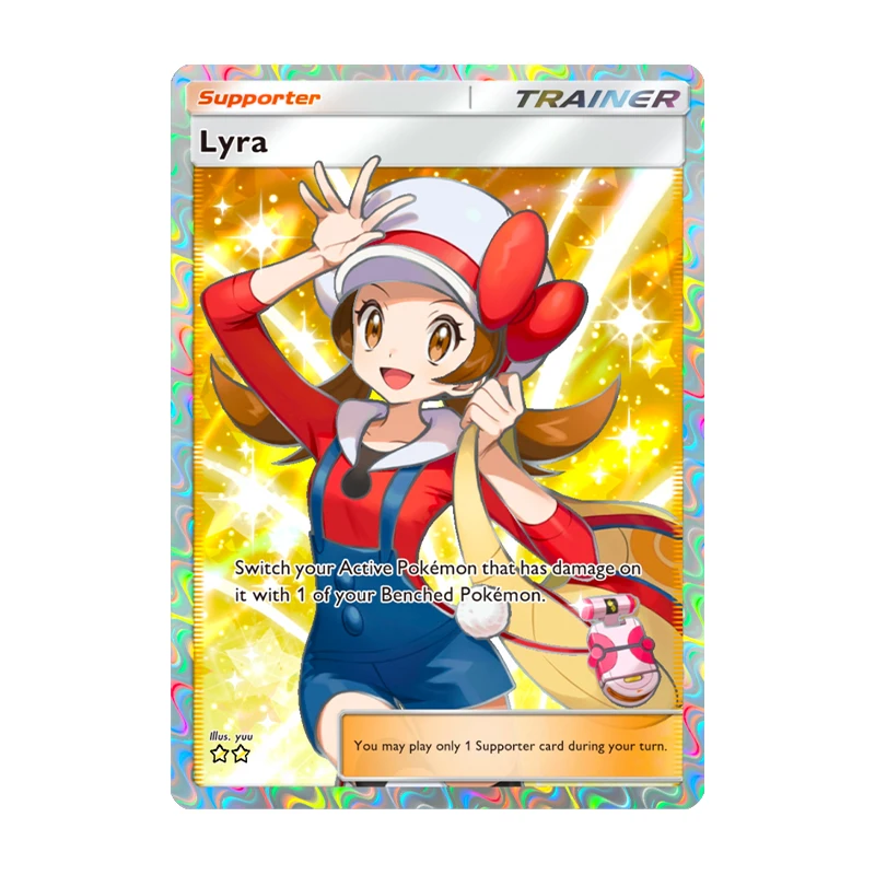 لعبة الجيب سلسلة بطاقات المدرب سابرينا سينثيا ليلي بطاقة ذاتية الصنع محفورة الأنسجة الفردية بطاقة جمع الرسوم المتحركة #6