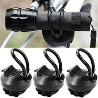 1pc Bicycle Flashlight Bracket Clip Mount Bikes Torch Lights Holder LED Front Lights Clamps 48x35mm Plastic Bicycle Accessories