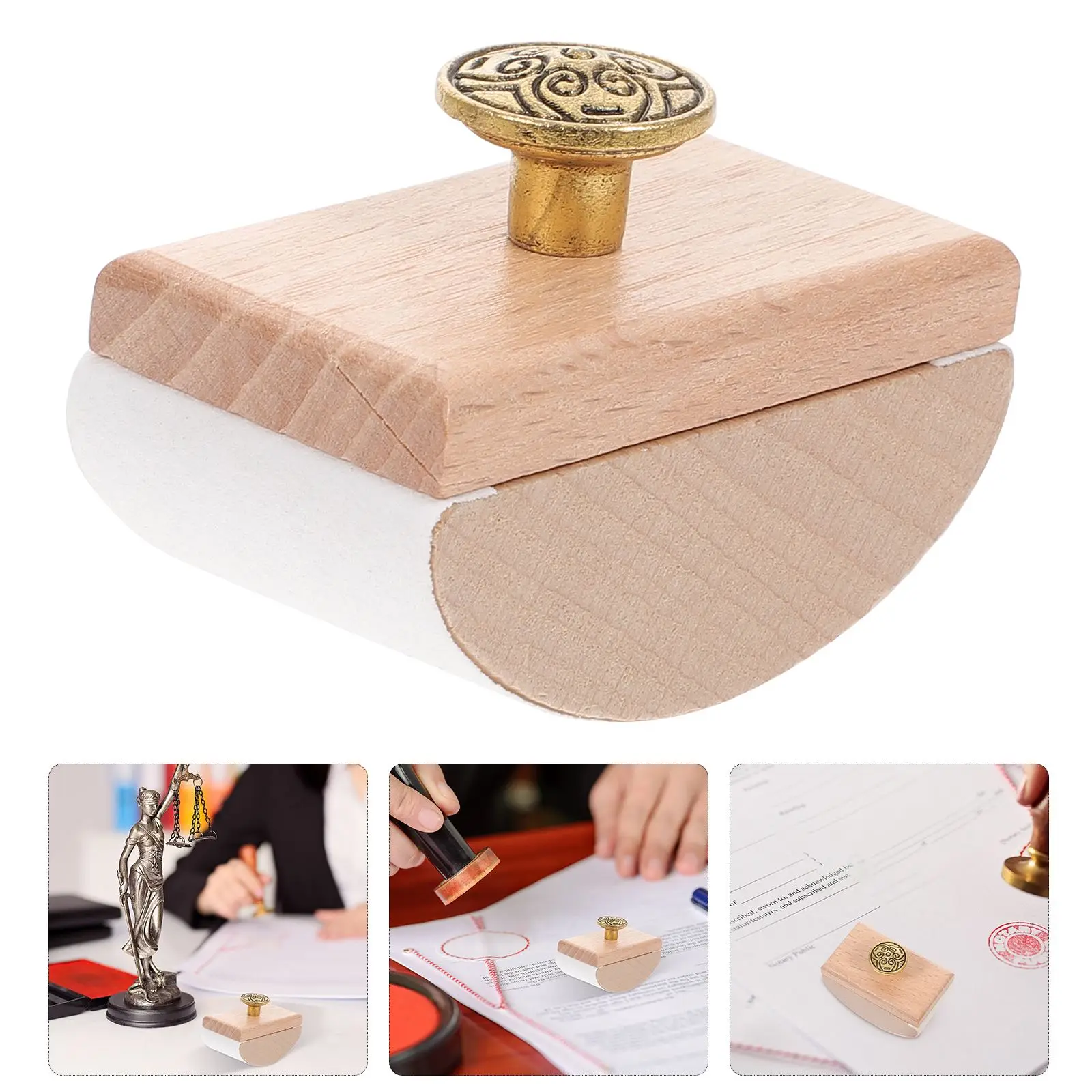 Wooden Rocker Blotter Desk Ink Blotter Ink Absorber Working Desk Cut Blotter Paper Mini Fountain Pen Quick Drying Tool Office