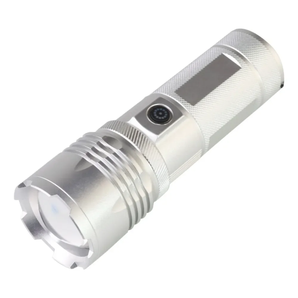 Strong Light Aluminum Alloy Flashlight Variable Focus Portable Torch Light USB Rechargeable Waterproof LED Pocket Flashlights
