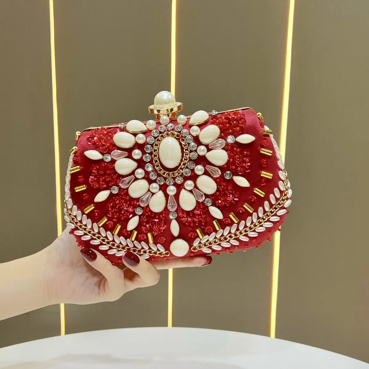 

banquet with cheongsam dress handbag messenger bag women's bag diamond clutch bag