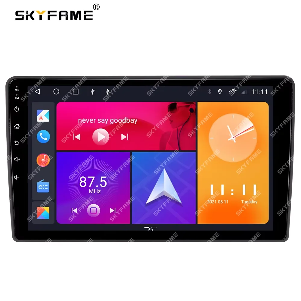 SKYFAME إطار السيارة فآسيا محول أندرويد راديو داش تركيب لوحة عدة لشيري QQ شيفروليه سبارك #3