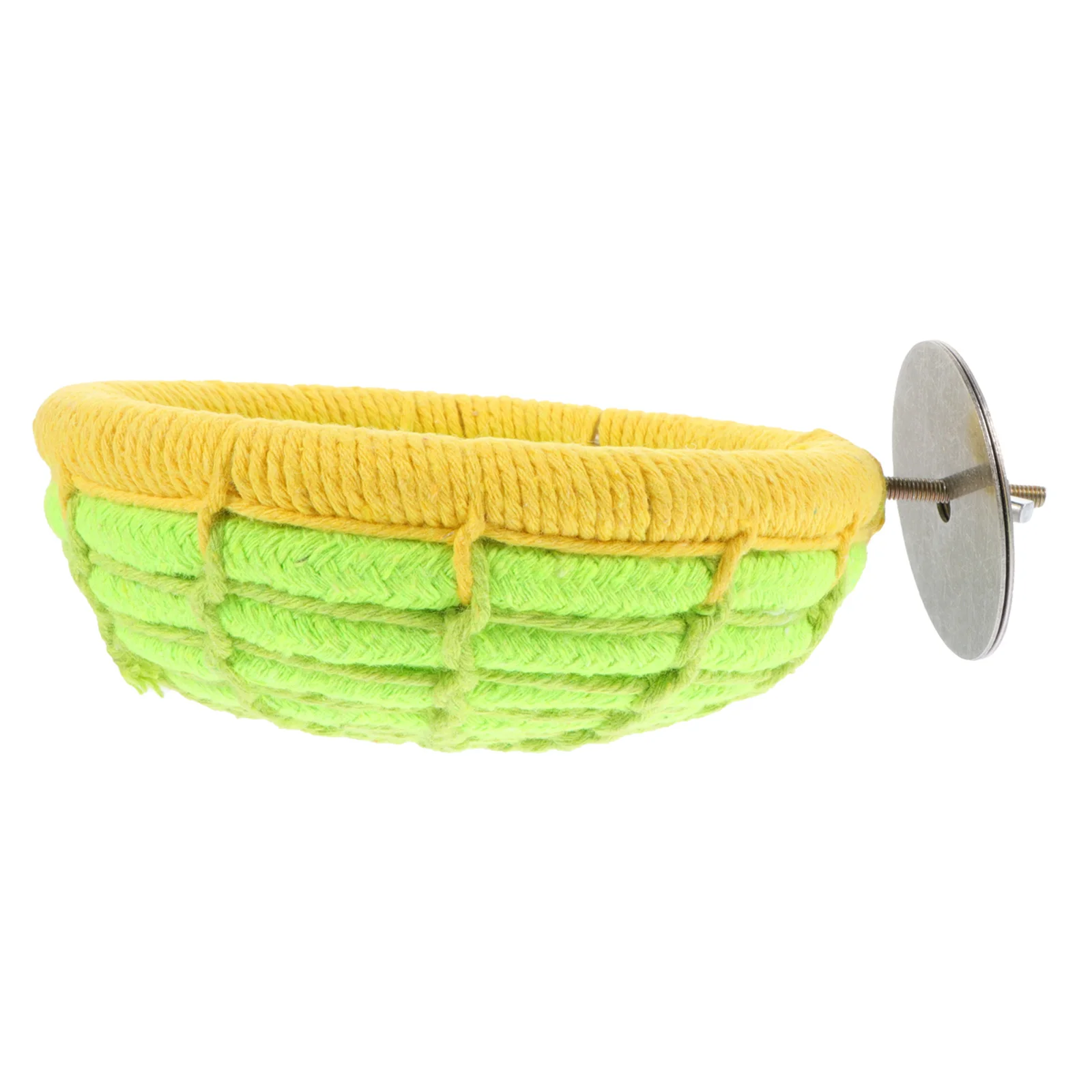

Cotton Rope Nest Woven Green Parrot Cage House Decor Birdhouse Place Durable Material Indoor Outdoor Use