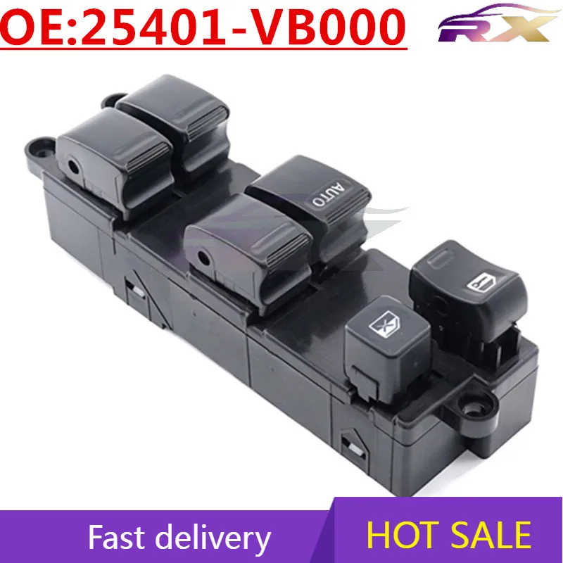 

OEM:25401-VB000 Power Window Master Control Switch For Nissan