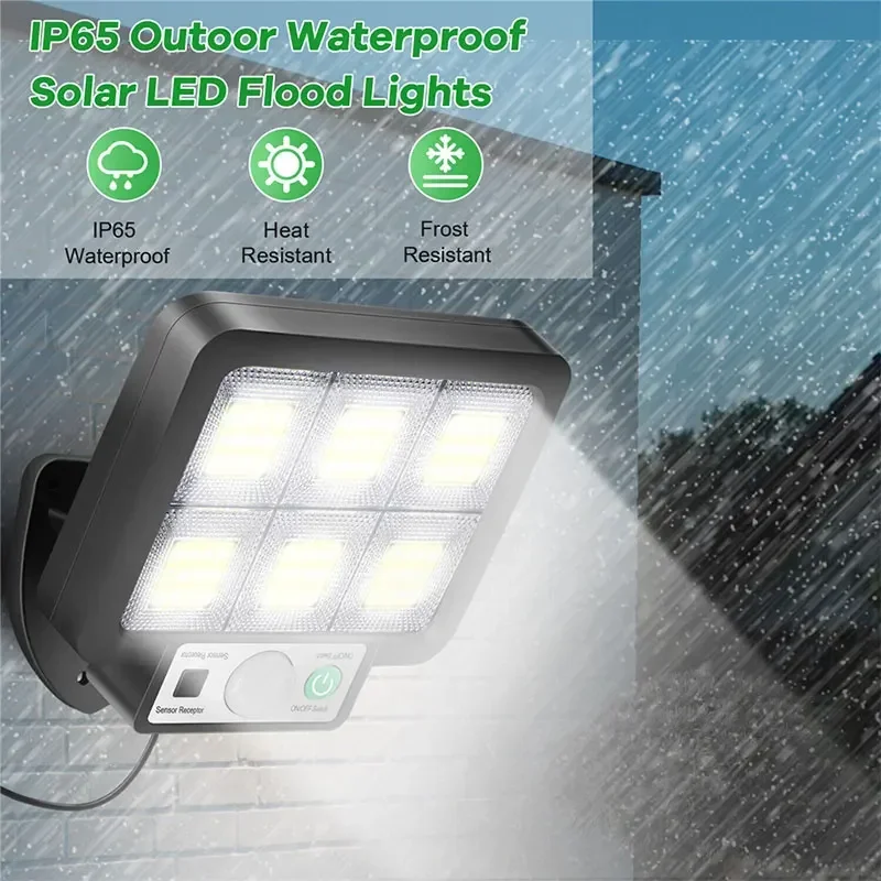 Led split solar luzes de parede ao ar livre à prova dwaterproof água sensor movimento indução rua segurança lâmpada solar para decoração do jardim iluminação