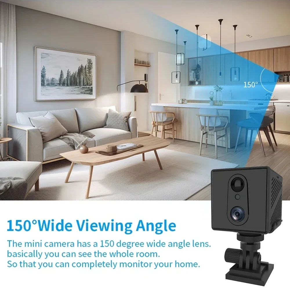 3MP Wifi Security Camera Color Night Vision Home Cam 2 Way Audio Motion Detection Alarm Bady Monitor Indoor Surveillance Camera