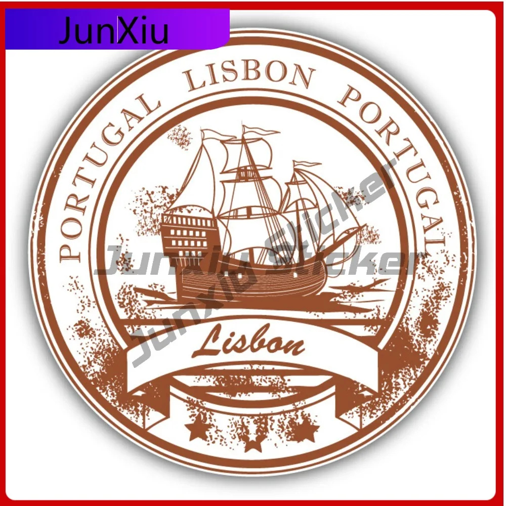 

Lisbon Portugal Creative Sticker Stamp Travel Car Decal Bumper Stickers For Car Windows And Trunks Funny Style Laptop Use Wat