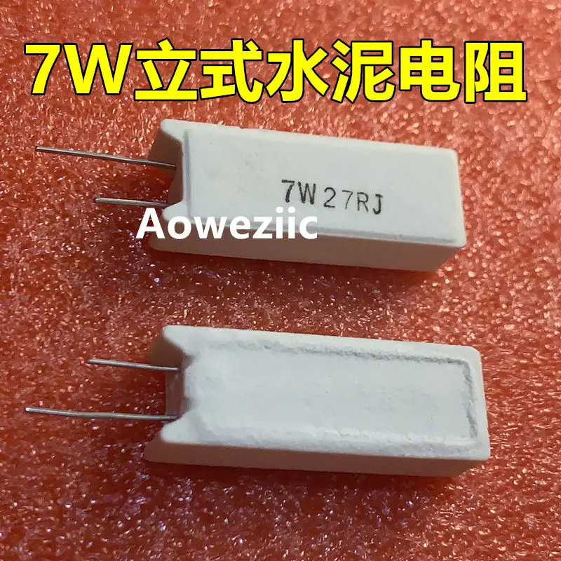 

10Pcs 7W 430R 470R 500RJ 510ΩJ 560R 620R 620R 680R 750R 820R 1KJ 1.2K OHM Vertical Ceramic Cement Resistors ±5% RX27-5 SQM