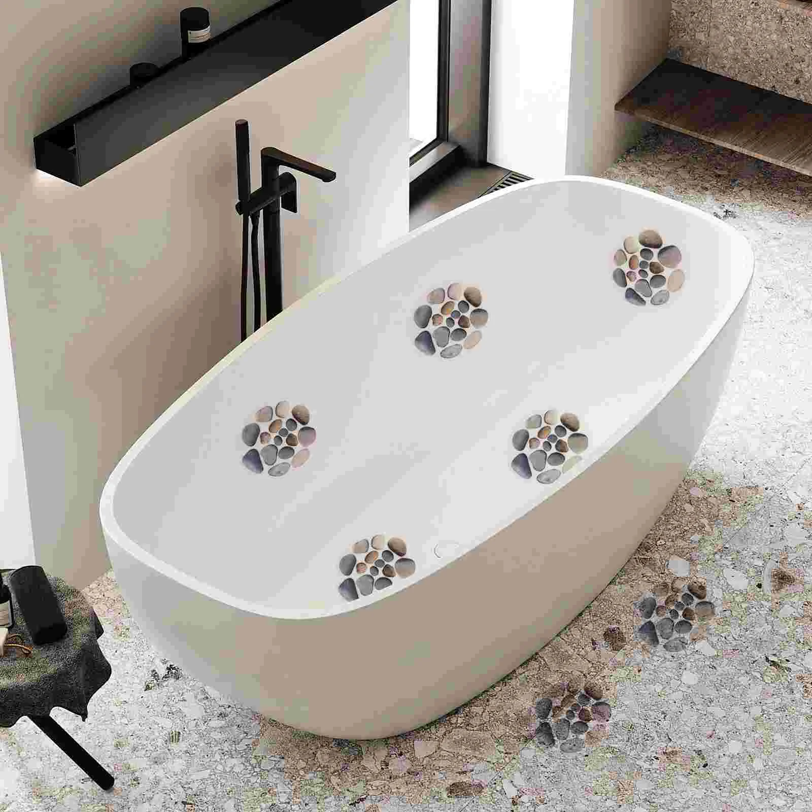 Shower Floor Non Slip Stickers Waterproof Anti-slip Decals for Bathtub Stone Bathroom Mat