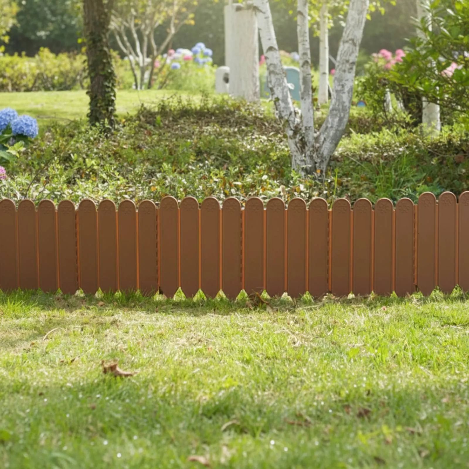 Plastic Border Fence Easy to Install Flower Bed Edging Decorative Garden Border Flexible Mini Garden Fence Weather Resistant