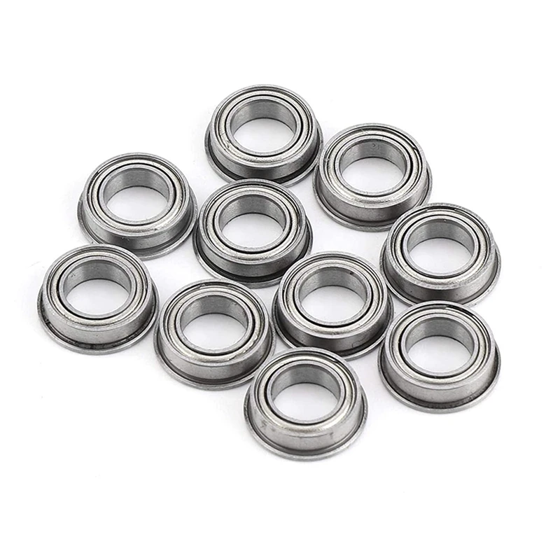 10 Stuks Geflensde Kogellagers Id 6Mm Od 10Mm Mf106zz Mini Maat Roestvrij Staal U Type Groef Katrol Lage Ruis Precisie