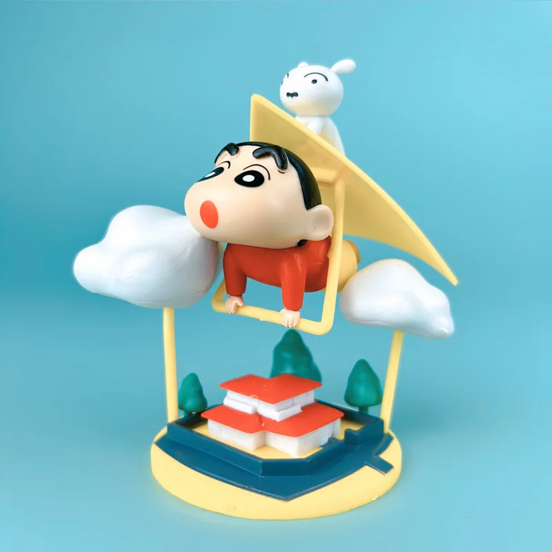 

Случайный 1 шт. аниме карандаш Шин-Чан фигурки классическая сцена Шин Чан украшения автомобиля фигурки модель детские игрушки подарки для фанатов