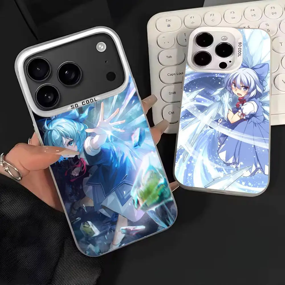 

Touhou Project Cirno Phone Case For iPhone 17,16,15,14,13,12,11,Mini,Pro,E,MAX White Matte Shockproof Cover
