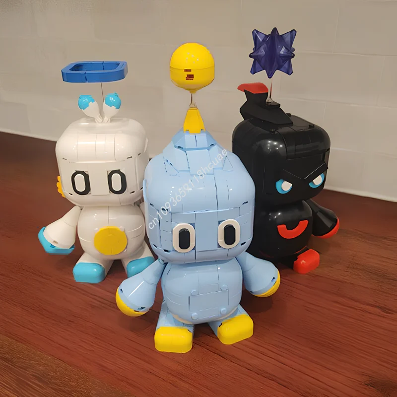 Figurine MOC normale chao-soniques Adventure 2 SA2, personnages de dessins animés, modèle en brique, jouets créatifs, cadeaux de vacances pour enfants, 460 pièces