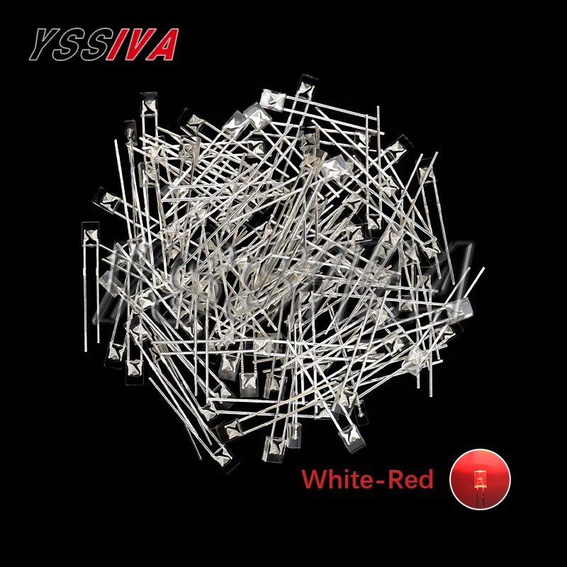 100 Stuks 2X3X4 Vierkante Led 234 Rode Lichtgevende Diode Wit Geel Rood Groen Blauw 2*3*4 Elektronische Diy Kit