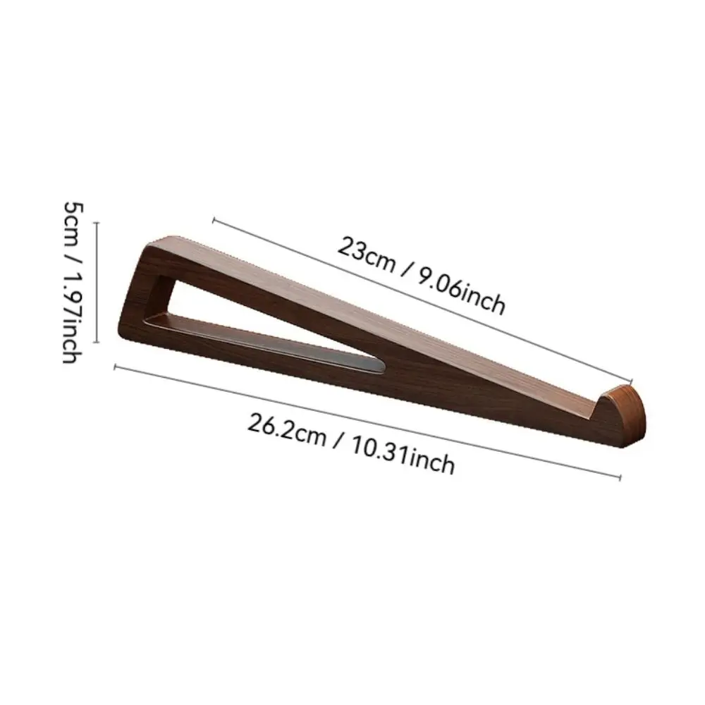 Universal Wooden Laptop Stand Ventilated 12° Adjustable Angle Tablet Stand Portable Ergonomic Laptop Bracket for 10-17inch