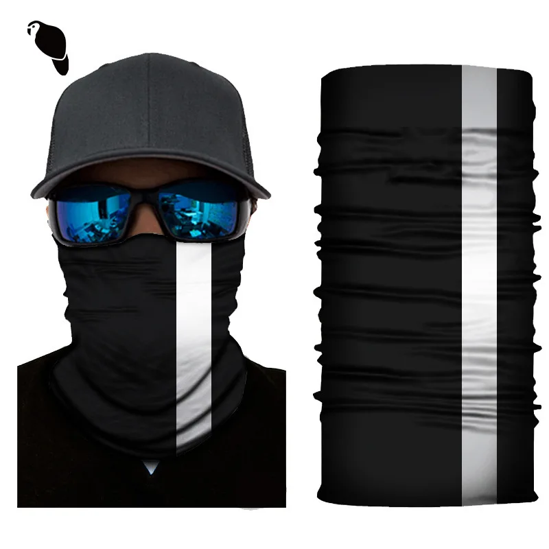 Solid Color Reflective Bandana Outdoor Hiking Scarf Cycling Mountaineering Scarf Breathable Cycling Mask