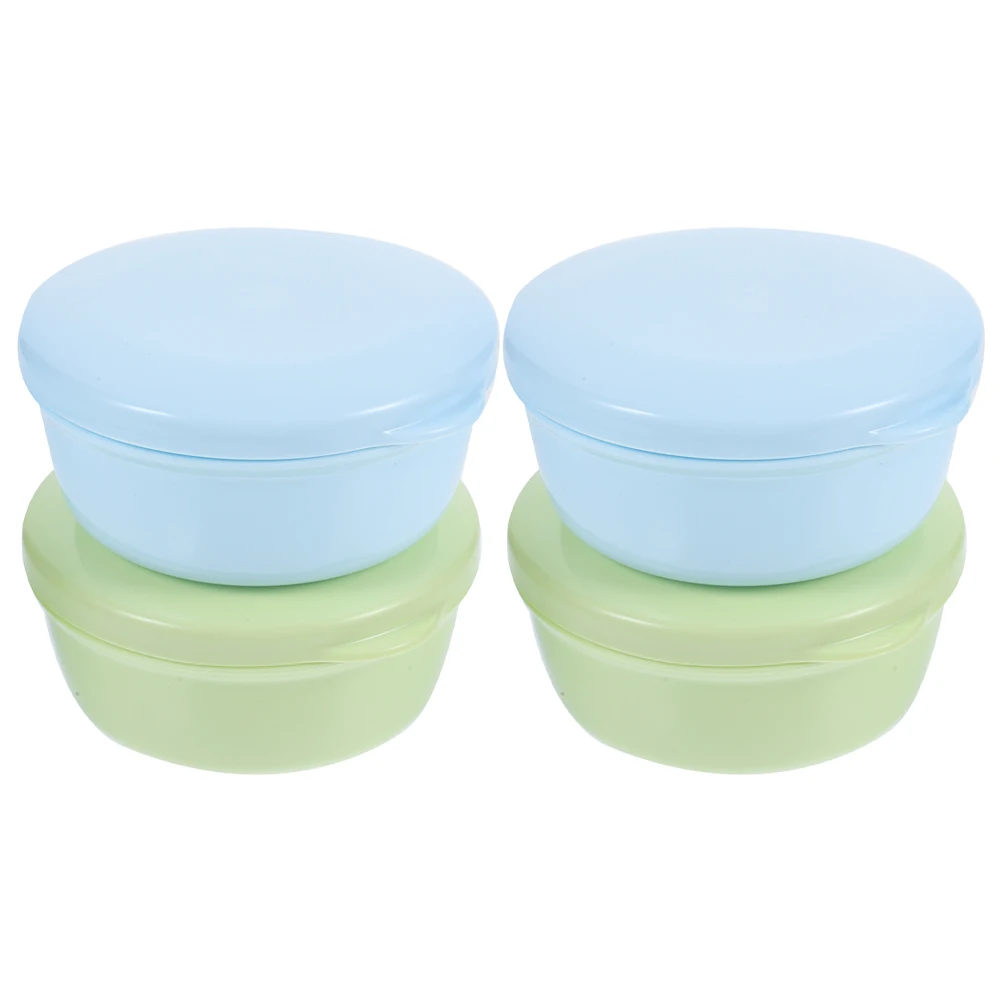 

4Pcs Portable Soap Box Leak Proof Dish Organizer Travel Case for Camping Hiking Outdoors Travel Soap Box Bathroom Supplies