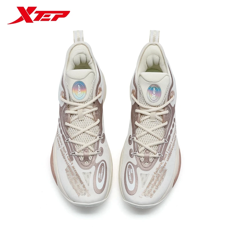 Xtep Basketball Shoes For Men 2024 Summer Stronger Propulsive Force Men\'s Sports Shoes Mid Top Cushioning Sneakers 976219120012