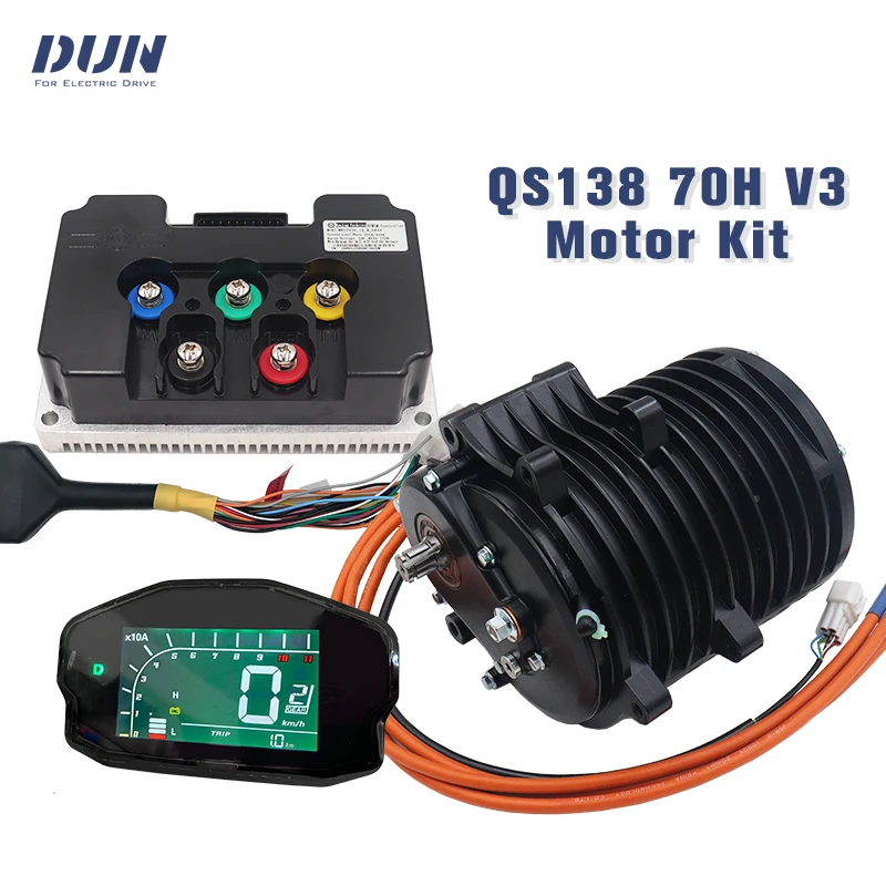 QS138 70H V3 3000W PMSM Mid Drive Motor Kit with FarDriver 72V
