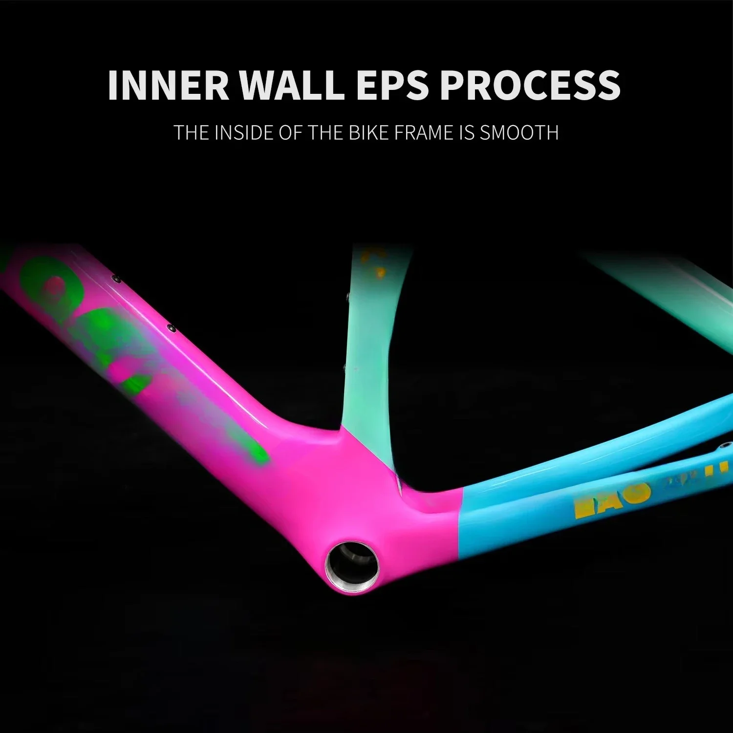 POLSO F3 Full Carbon Fiber Road Bike Frame with Front Fork Colorful Disc Brake Road Bicycle