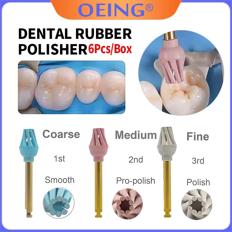 

Dental Rubber Polisher Coarse Medium Fine Composite Resin Polishing Diamond System Polish Wheel Spiral Flex Brush Dentist Tools