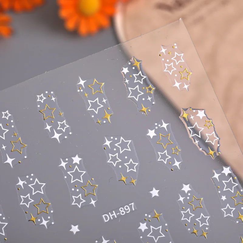 

Hollow out Love Star Art Stickers Versatile Love Star Manicures Decoration Ornament DHStyle