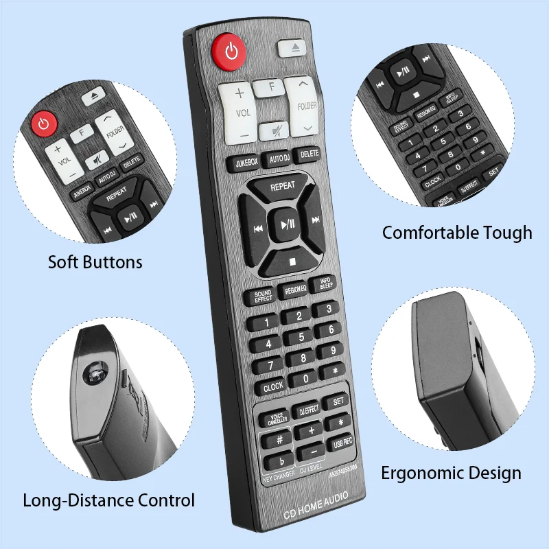 AKB74955305 Remote Control Compatible with LG XBOOM Mini Audio CM9760 CM9960 AKB74955302 AKB74955301