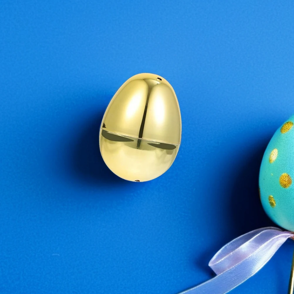 

15pcs Golden Easter Eggs Realistic Design Decorations Plastic Egg nament Reusable Sturdy Material Easter Celebration Garden