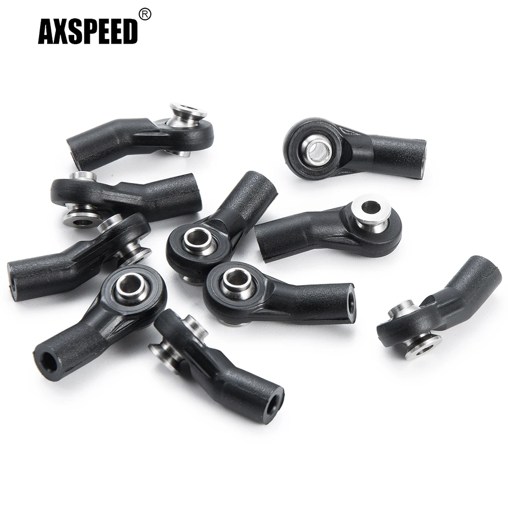 

AXSPEED 5/10/50Pcs Plastic M3 Rod End RC Ball Joint Link for 1/10 RC Crawler Car Axial SCX10 Upgrade Parts
