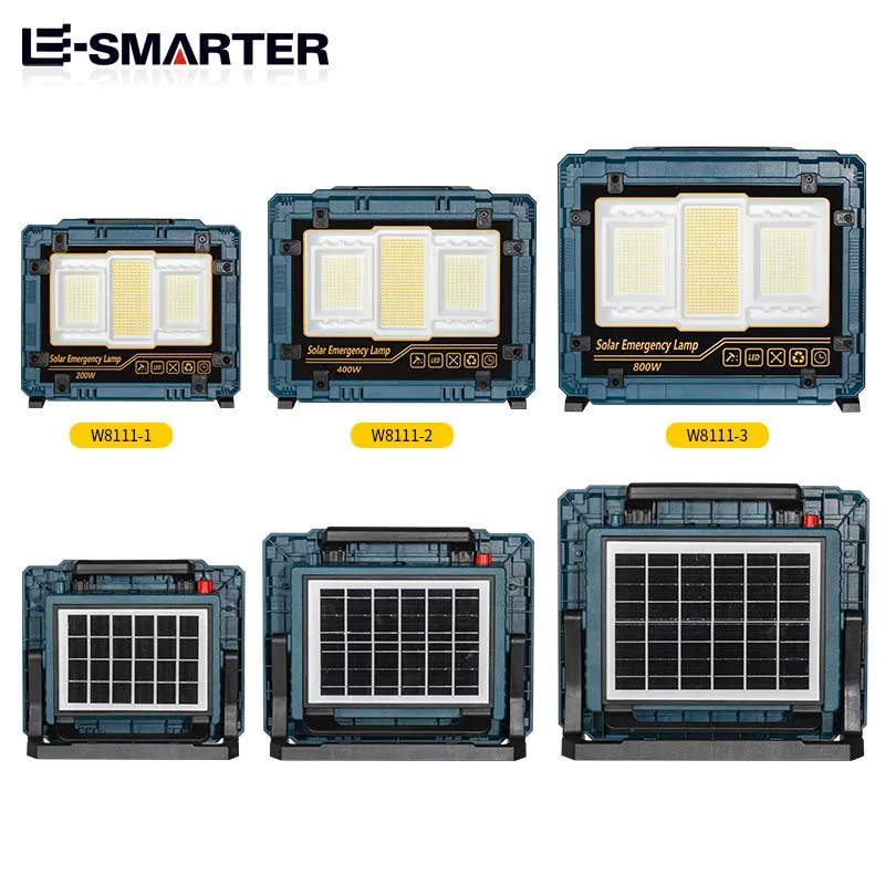 Rechargeable LED Solar Spotlight 10000LM Super Bright LED Work Light Outdoor 800watt Portable Camping Tent Projector Floodlight