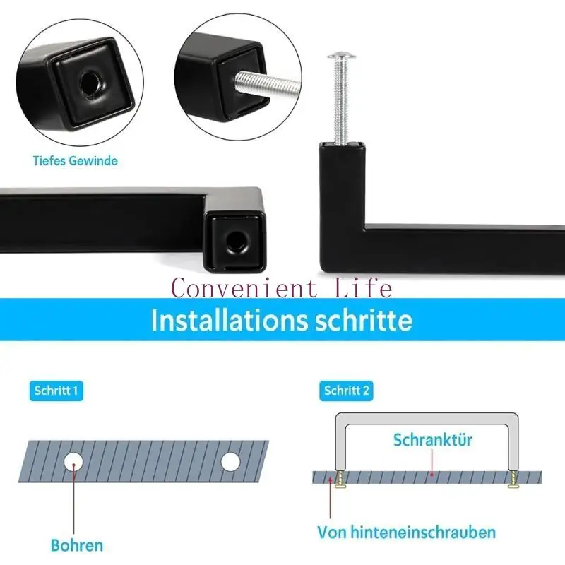Manija gabinete cepillada L1EE 96/128mm, prácticos tiradores para muebles, tiradores Metal, instalación y uso tiradores