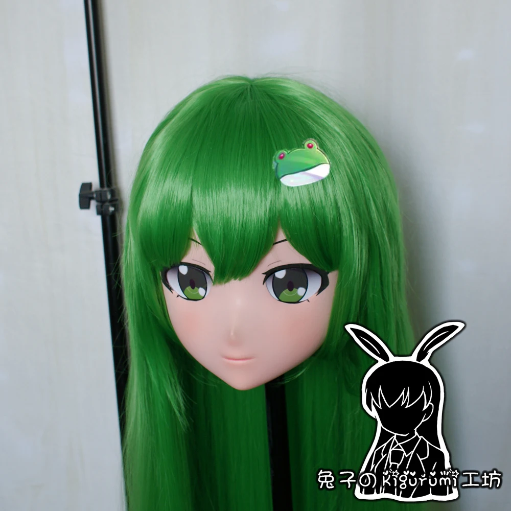 (RB675)Quality Handmade Female/Girl Resin Japanese Anime Cartoon Character Cosplay Kochiya Sanae  Kigurumi Mask